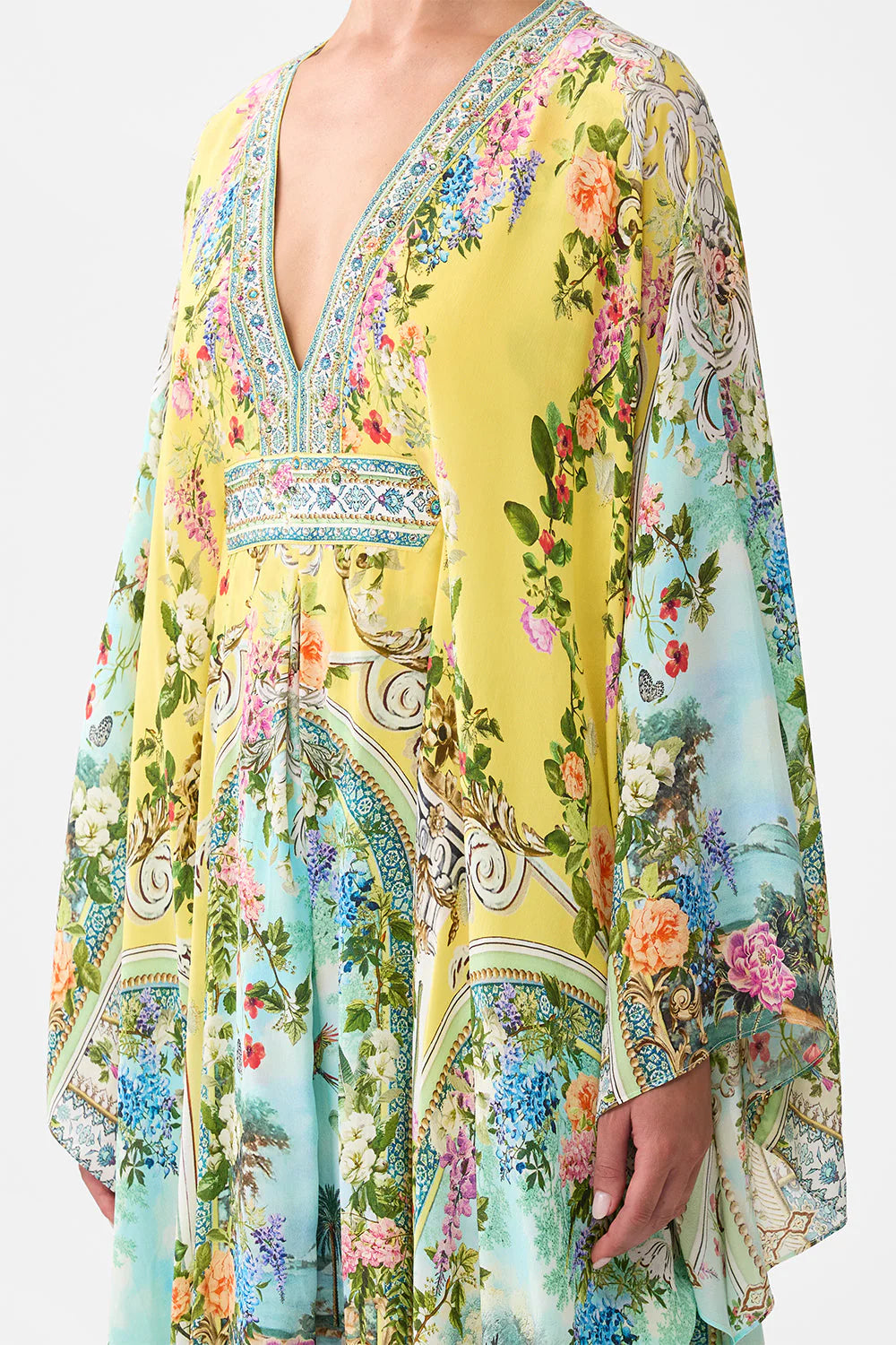 Long Kaftan With Waist Detail