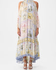 Cold Shoulder Long Dress
