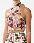 Halter Tie Back Top