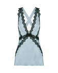 Camille Lace Cross Back Cami - Cool Blue