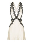 Camille Lace Cross Back Mini Dress - Cream