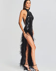 Vixen Sequin Feather Dress