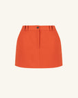 Irena Micro Mini Skirt - Brick Orange