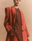 Irena Oversized Blazer - Brick Orange