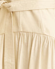 Kasbah Bustier Gathered Midi Dress - Bone