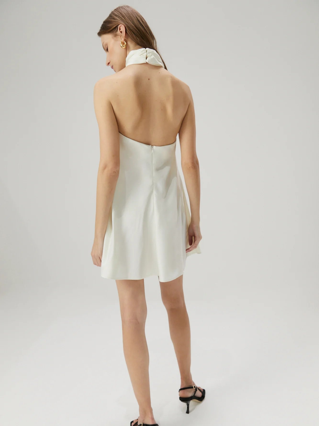 Keren Mini Dress in Ivory