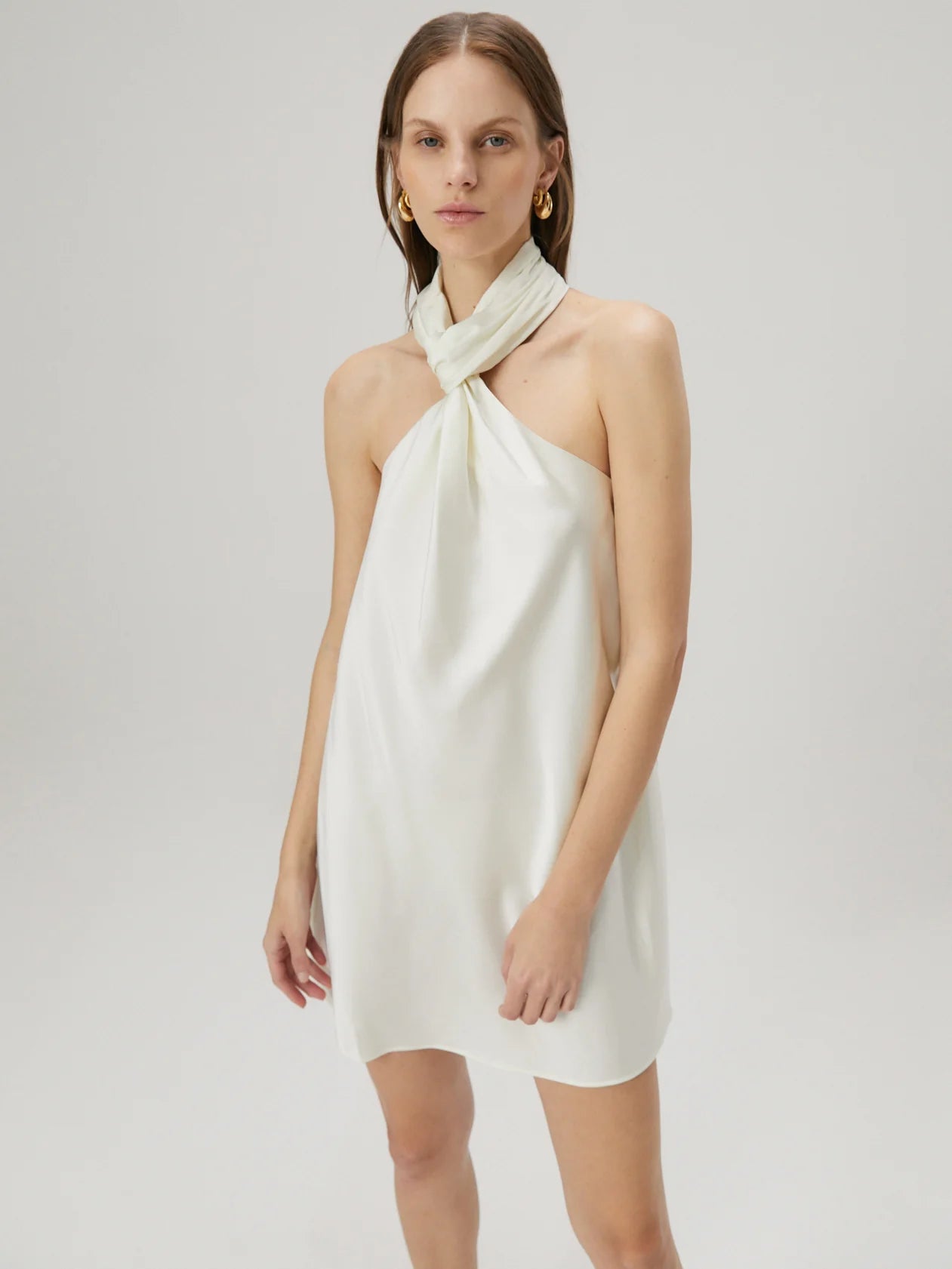 Keren Mini Dress in Ivory