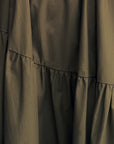 Maiori Tiered Maxi Dress - Army Green