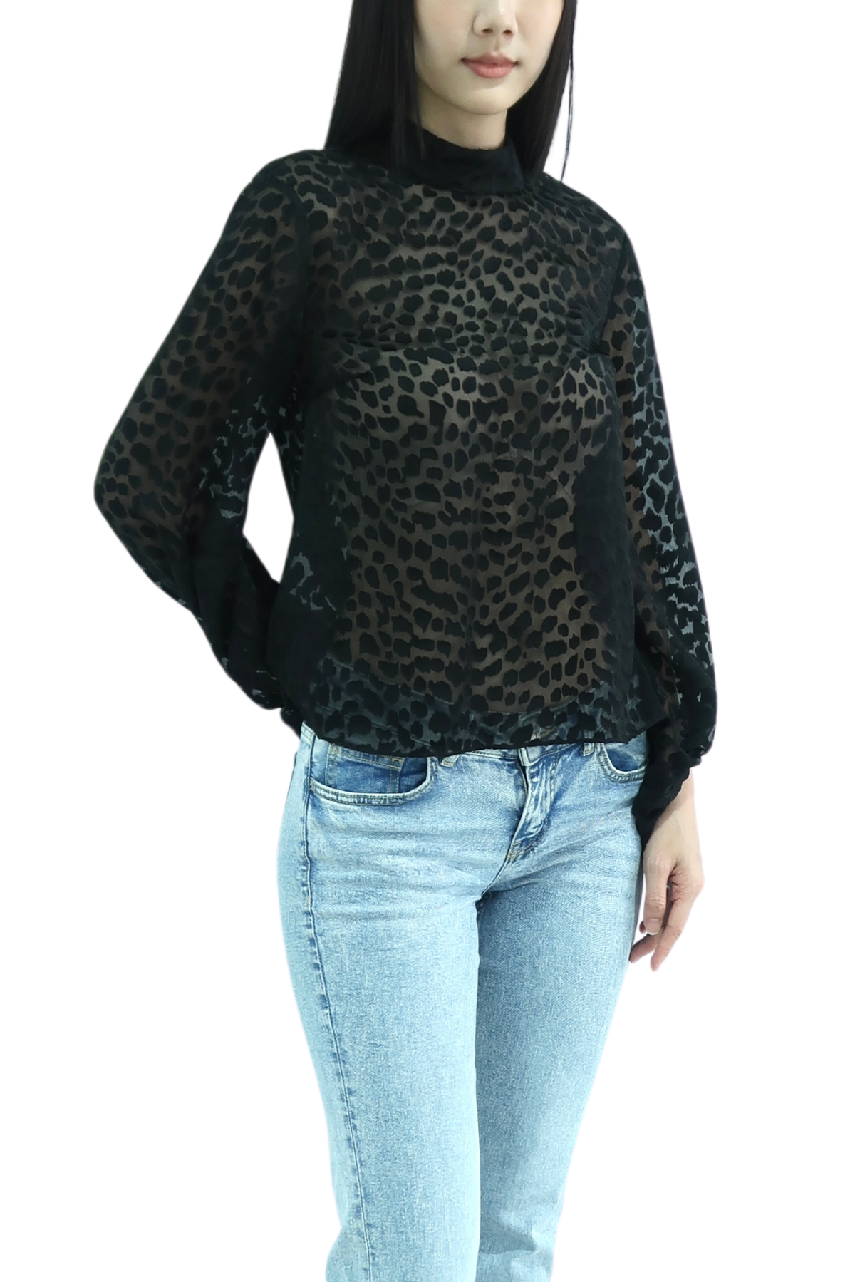 KEEPSAKE Black Sheer Top