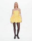 Romy Mini Dress in Light Yellow