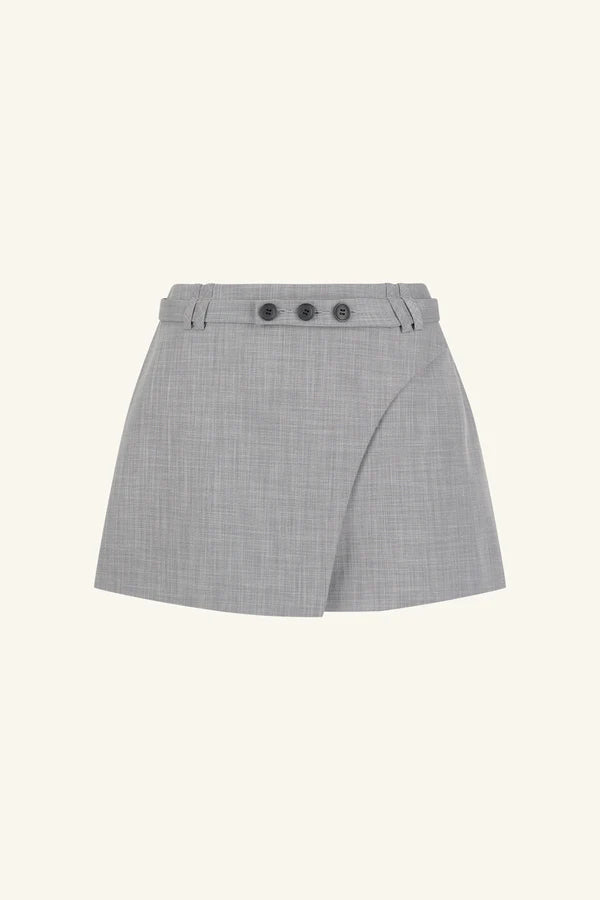 Asher Mini Skirt - Smoke Grey