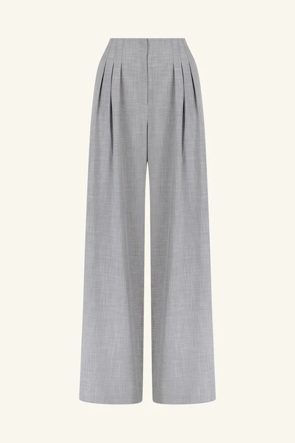 Asher Wide Leg Pant - Smoke Grey