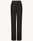 Vento Mid Rise Pant With Belt - Black