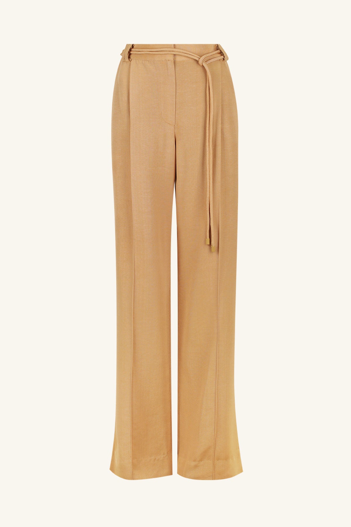 Vento Mid Rise Pant With Belt - Sand