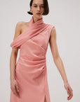 Amiya Midi Dress - Quartz Pink