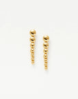 Articulated Beaded Drop Stud Earrings