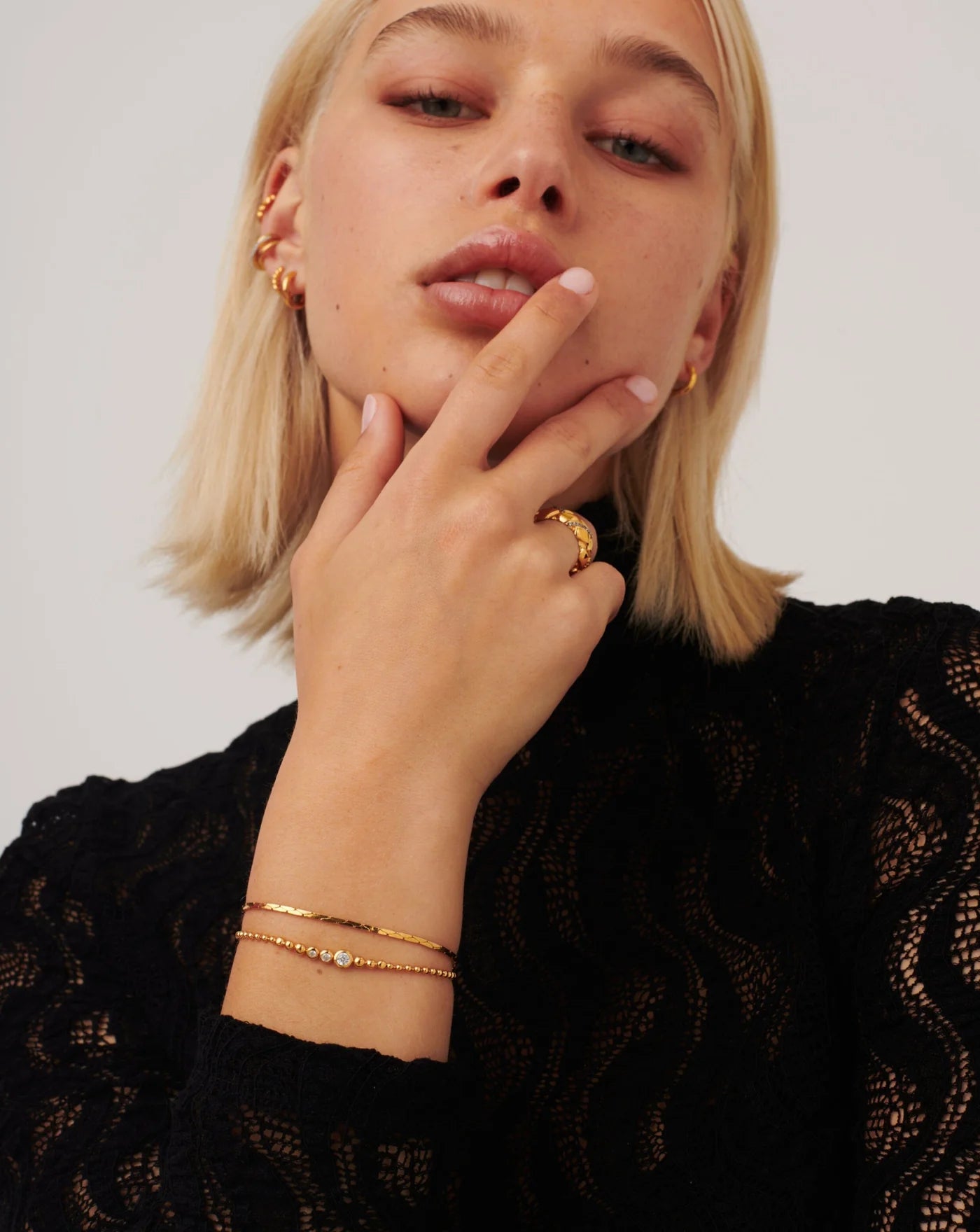 ★MISSOMA★ ARTICULATED REVERSIBLE STONE ビーズ ブレスレット Articulated Reversible Stone Beaded Bracelet – August Store