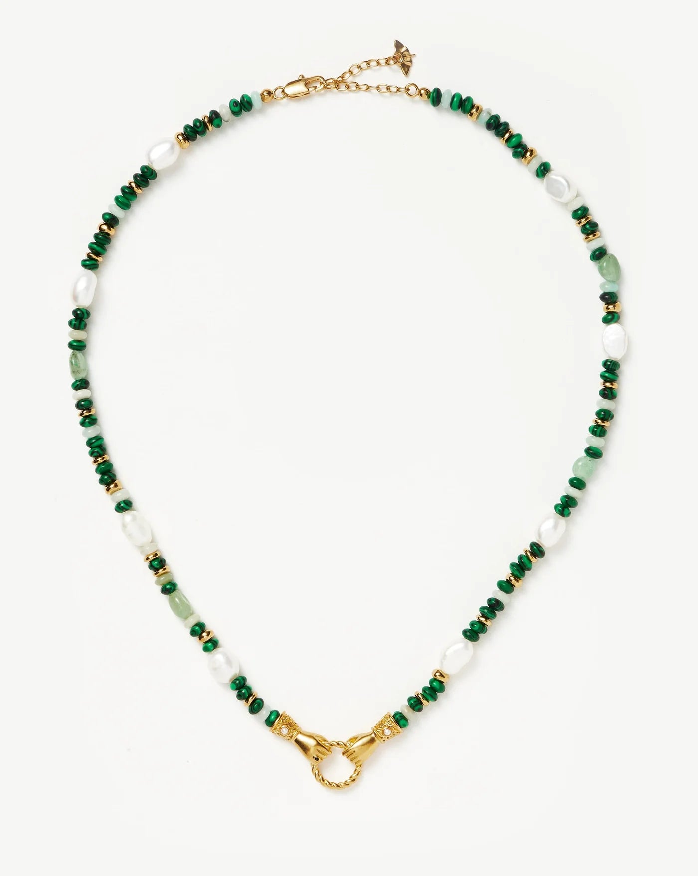 Harris Reed In Good Hands Beaded Gemstone Necklace