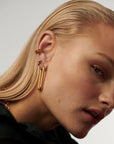 Ovate Hoop Earrings