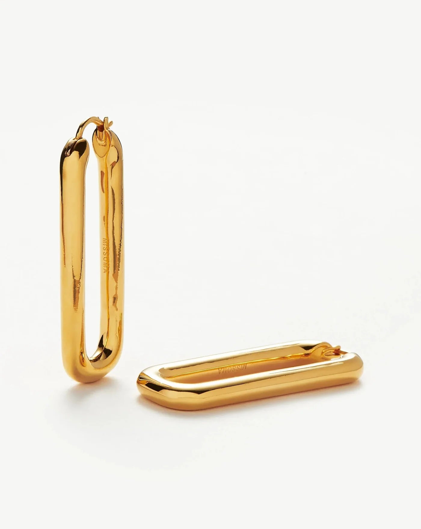 Ovate Hoop Earrings