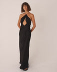 Lydie Chain Halter Maxi Dress