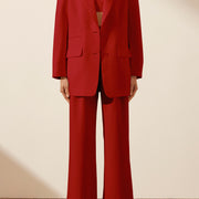 Irena Oversized Blazer - Roma Red