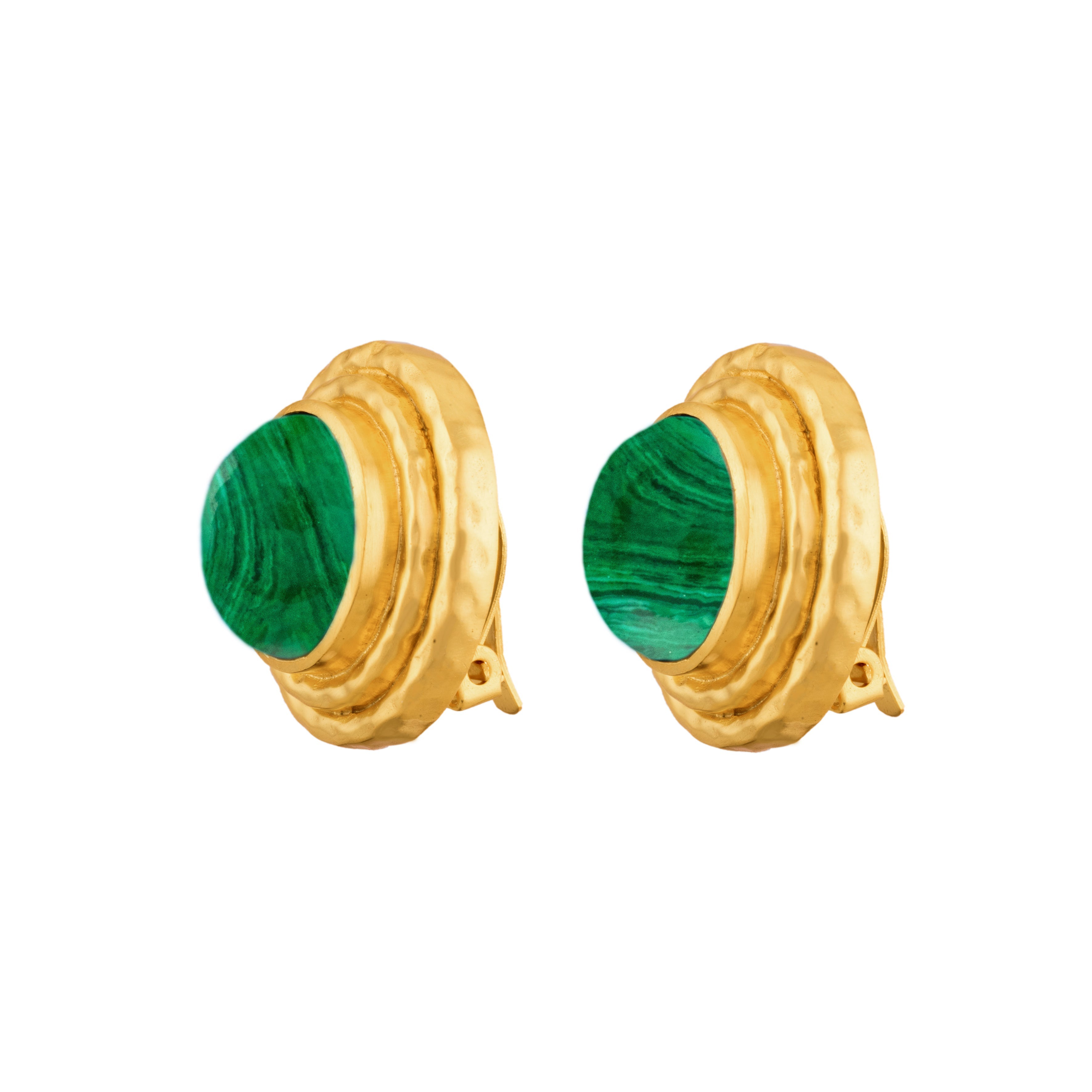 Halia Earrings Malachite