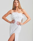 Dolly Sequin Feather Dress