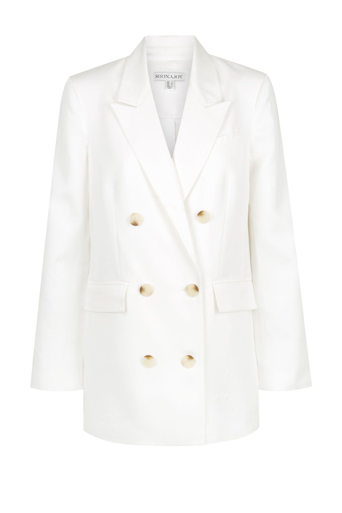 Sara Peak Lapel Blazer - Coconut