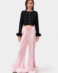 Boudoir Pants with Feathers